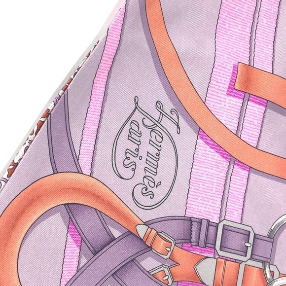 HERMES Maxi Twilly Scarf Silk Multicolor Accessory - Picture 6 of 11